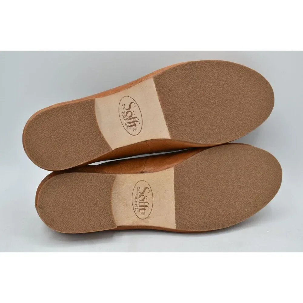Sofft Womans Size 10‎ Kambray Luggage Leather Slip On Loafers Shoes